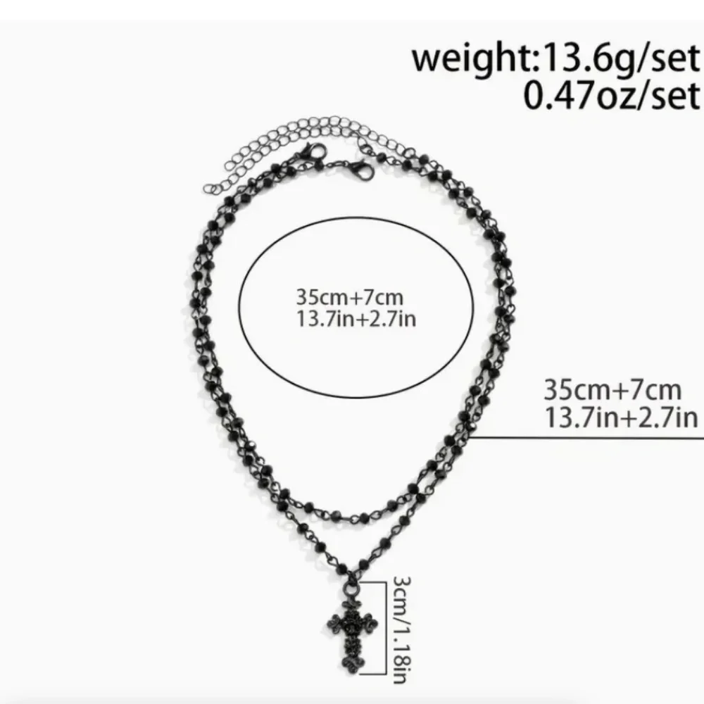 BACK IN STOCK NWT 2 Piece Beaded Chain Necklace - Picture 2 of 3